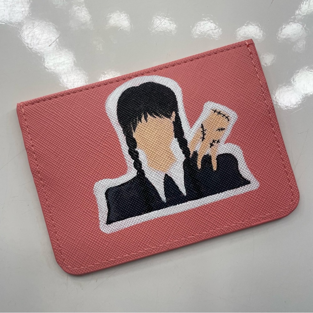 Wednesday Addams Hand Painted Wallet